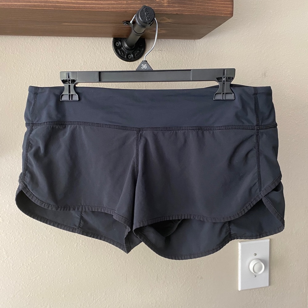 Lululemon speed short black size 10